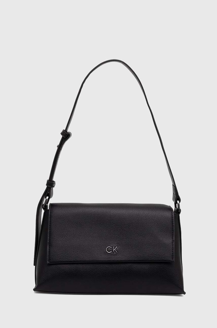 Τσάντα Calvin Klein απομίμηση λείου δέρματος μαύρο K60K612139