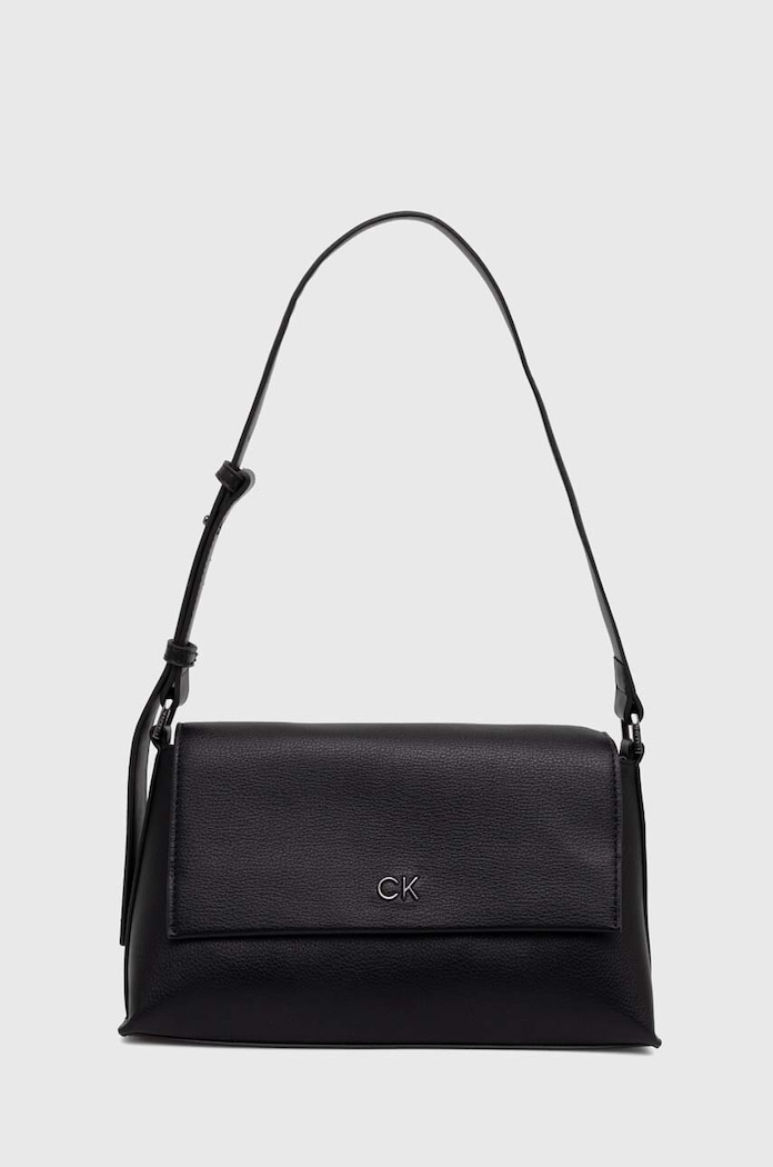 Τσάντα Calvin Klein απομίμηση λείου δέρματος μαύρο K60K612139