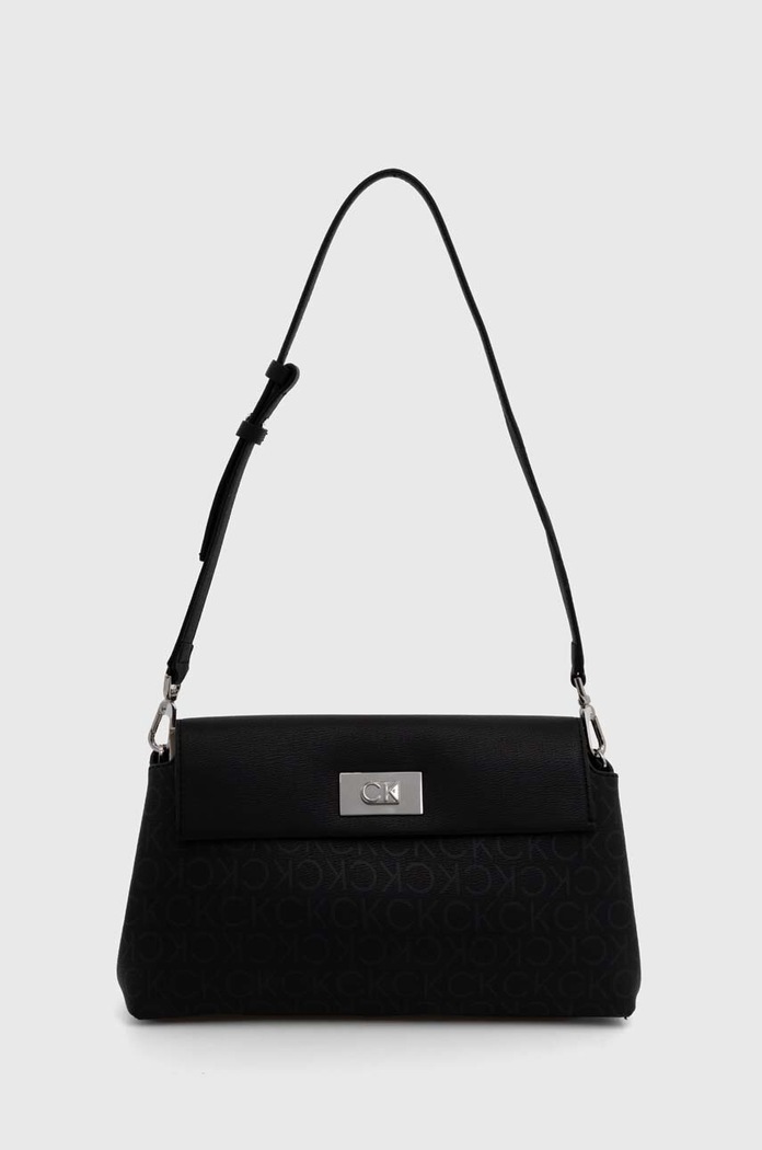 Calvin Klein torebka nie mieści A4 czarny K60K612143