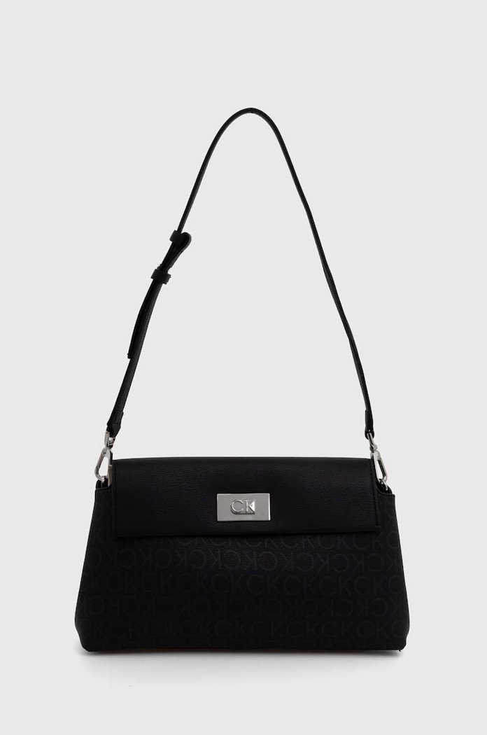 Calvin Klein torebka nie mieści A4 czarny K60K612143