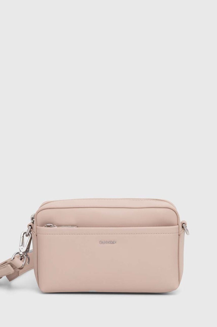 Calvin Klein torebka nie mieści A4 różowy K60K612280