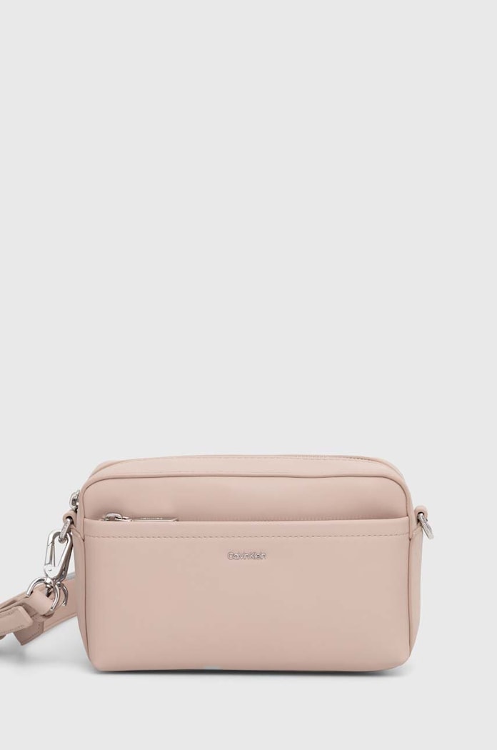 Calvin Klein torebka nie mieści A4 różowy K60K612280