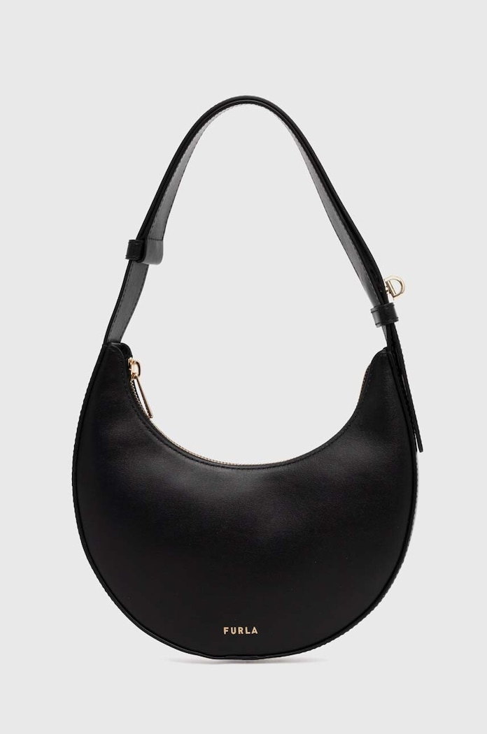 Kožená kabelka Furla přírodní kůže černá WE00649.AX0733.O6000