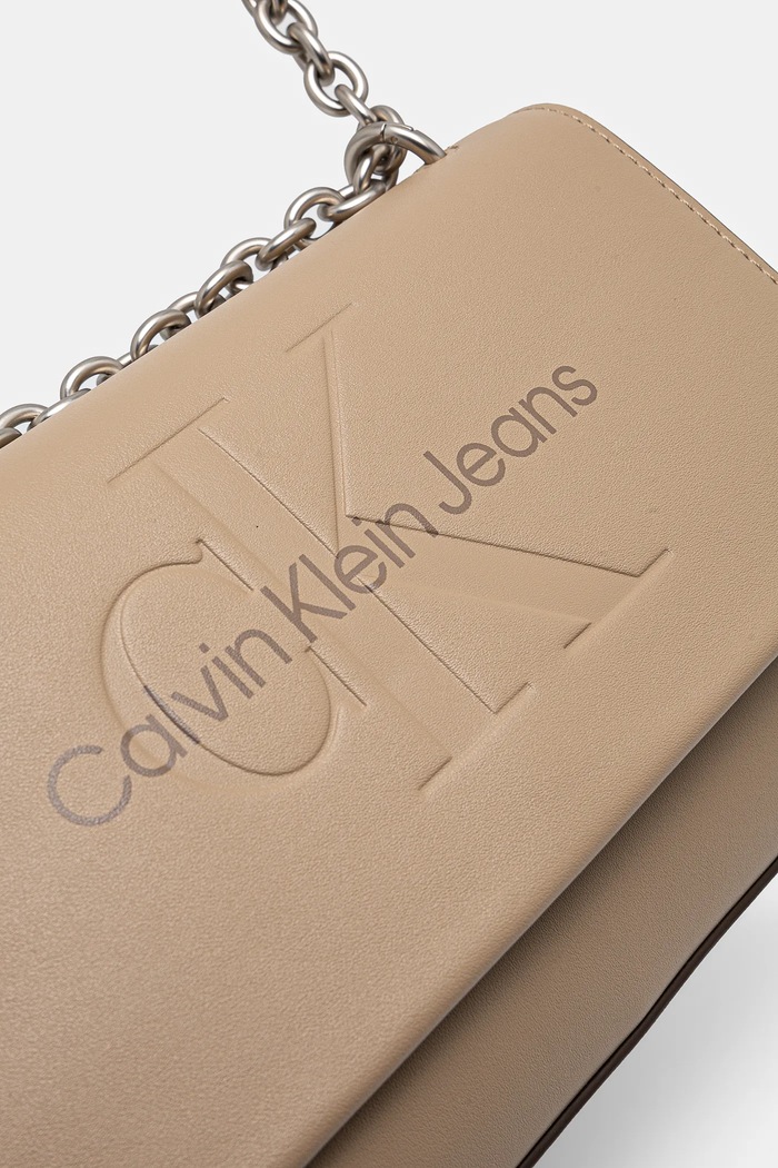Kabelka Calvin Klein Jeans béžová K60K612221