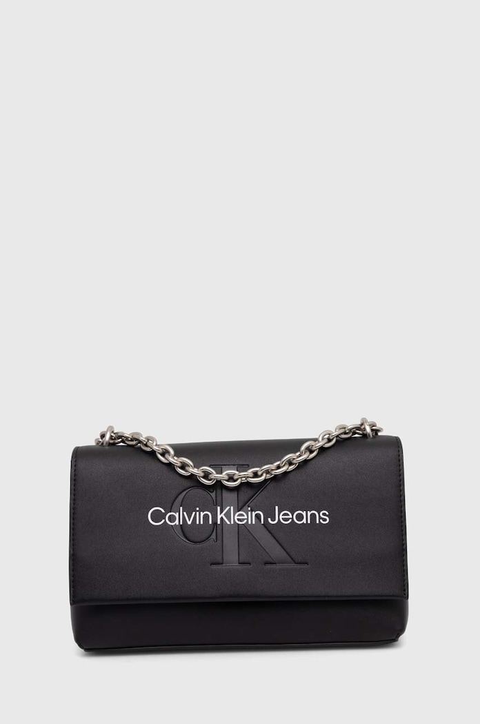 Kabelka Calvin Klein Jeans potisk černá K60K612221