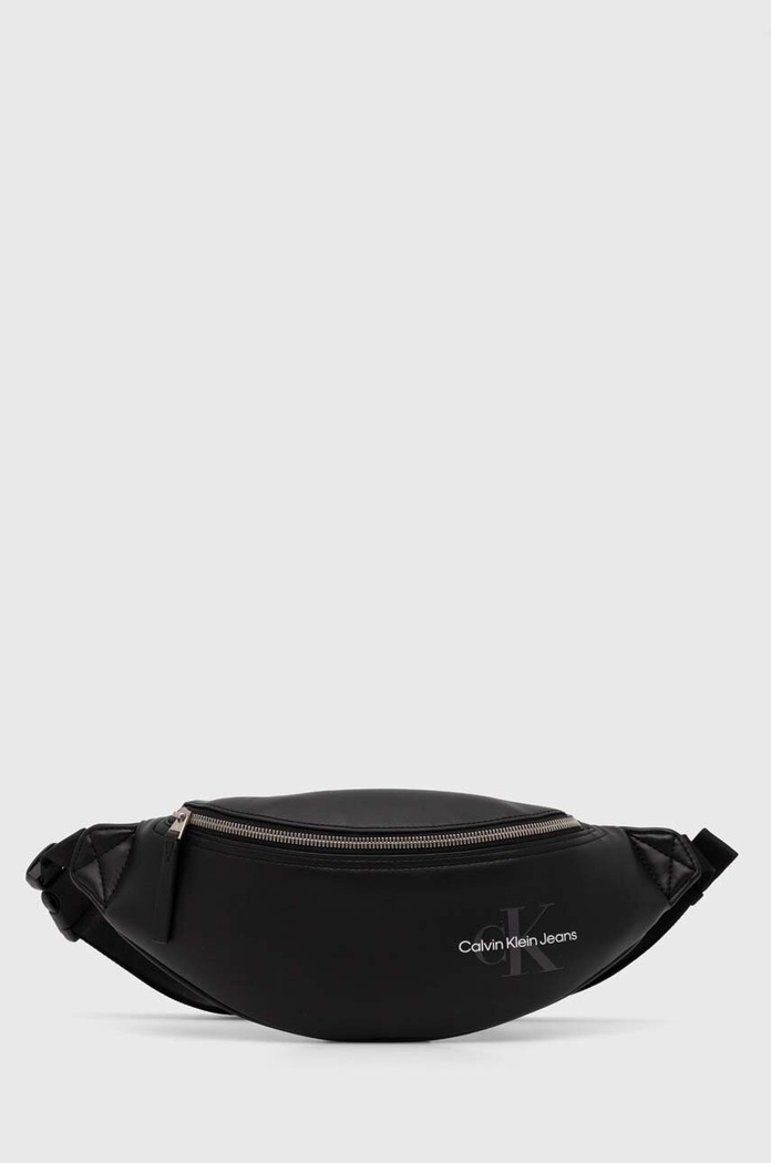 Ľadvinka Calvin Klein Jeans imitácia kože čierna K50K512029