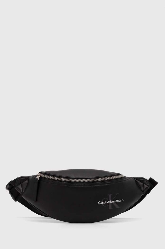 Ľadvinka Calvin Klein Jeans imitácia kože čierna K50K512029