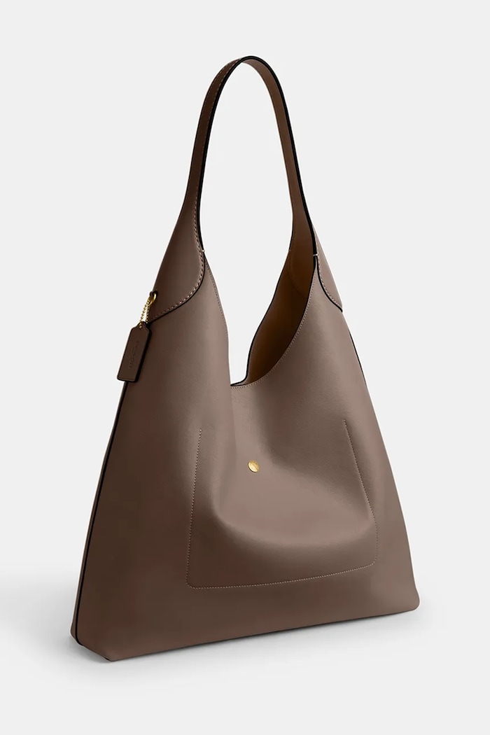 Akcesoria Coach torebka skórzana Brooklyn Shoulder Bag 39 CU044 brązowy