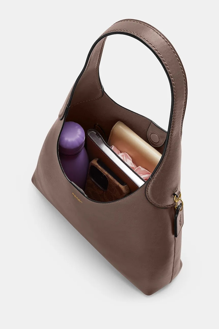 Coach torebka skórzana Brooklyn Shoulder Bag 39 CU044 brązowy