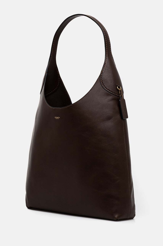Шкіряна сумочка Coach Brooklyn Shoulder Bag 39 CU044 коричневий AA00
