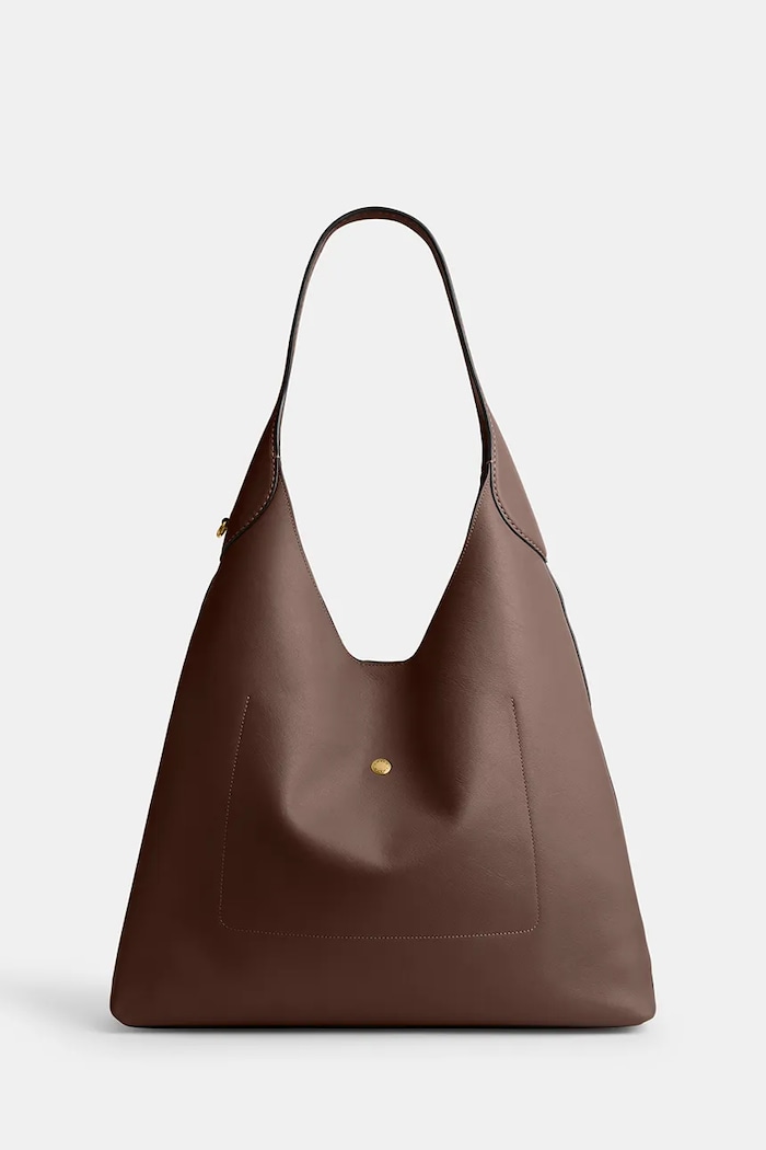 Шкіряна сумочка Coach Brooklyn Shoulder Bag 39 CU044 коричневий AA00
