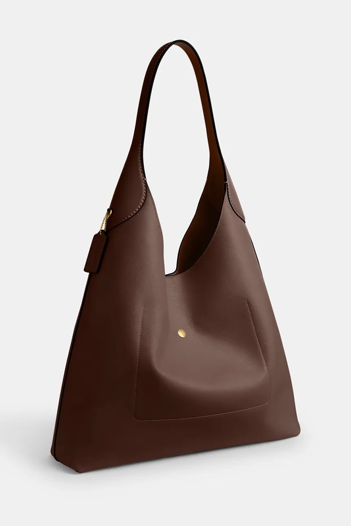 Аксесуари Шкіряна сумочка Coach Brooklyn Shoulder Bag 39 CU044 коричневий