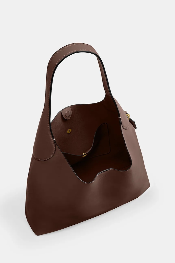 Шкіряна сумочка Coach Brooklyn Shoulder Bag 39 CU044 коричневий
