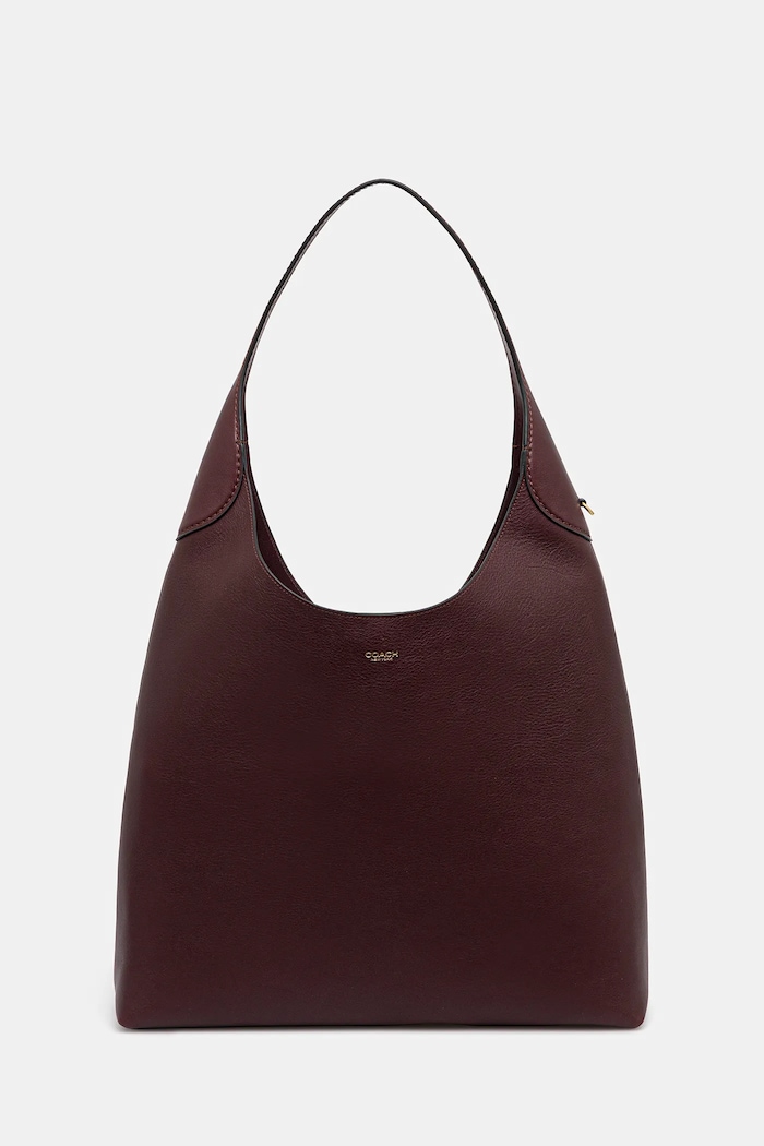 Coach torebka skórzana Brooklyn Shoulder Bag 39 gładkie bordowy CU044