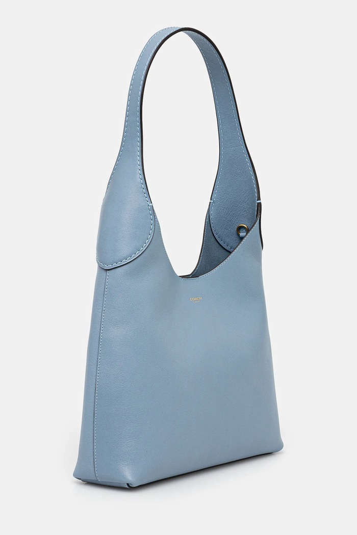 Coach geantă de piele Brooklyn Shoulder Bag 28 CU068 albastru AA00
