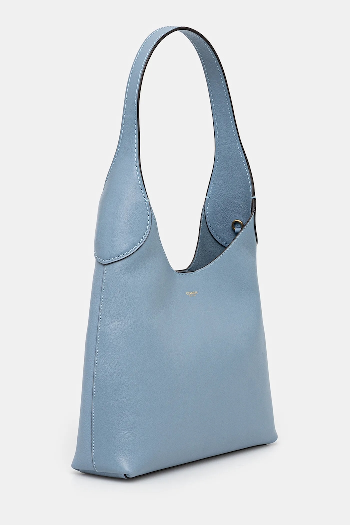 Coach geantă de piele Brooklyn Shoulder Bag 28 CU068 albastru AA00
