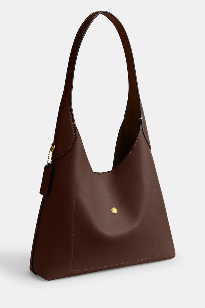 Аксесуари Шкіряна сумочка Coach Brooklyn Shoulder Bag 28 CU068 коричневий