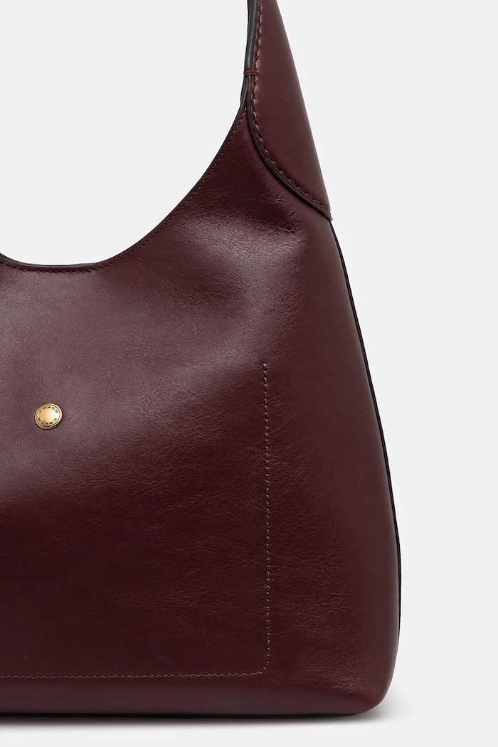 Accesorii Coach geantă de piele Brooklyn Shoulder Bag 28 CU068 burgundia
