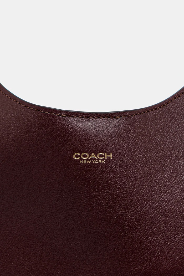 Coach geantă de piele Brooklyn Shoulder Bag 28 burgundia CU068