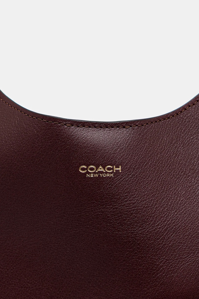Coach geantă de piele Brooklyn Shoulder Bag 28 burgundia CU068