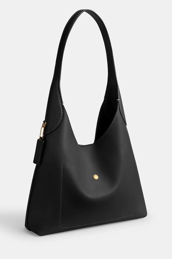 Akcesoria Coach torebka skórzana Brooklyn Shoulder Bag 28 CU068 czarny