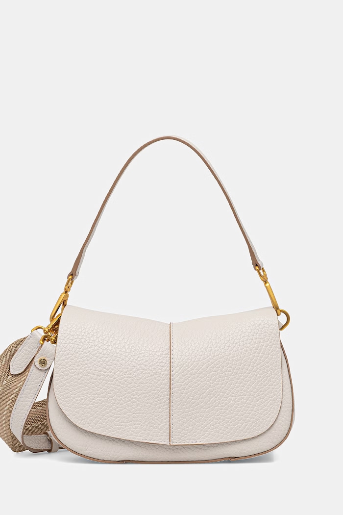Gianni Chiarini crossbody torbica ženska usnjena HELENA ROUND bež BS.11088.TKL