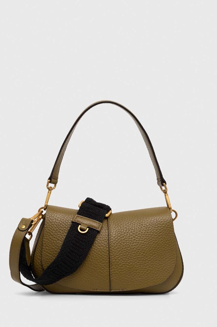 Gianni Chiarini keresztpántos táska női bőr HELENA ROUND nappa bőr zöld BS.11088.TKL