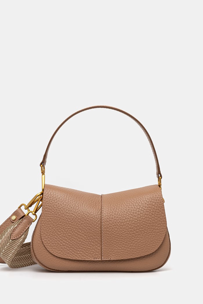 Gianni Chiarini torebka crossbody damska skórzana HELENA ROUND brązowy BS.11088.TKL