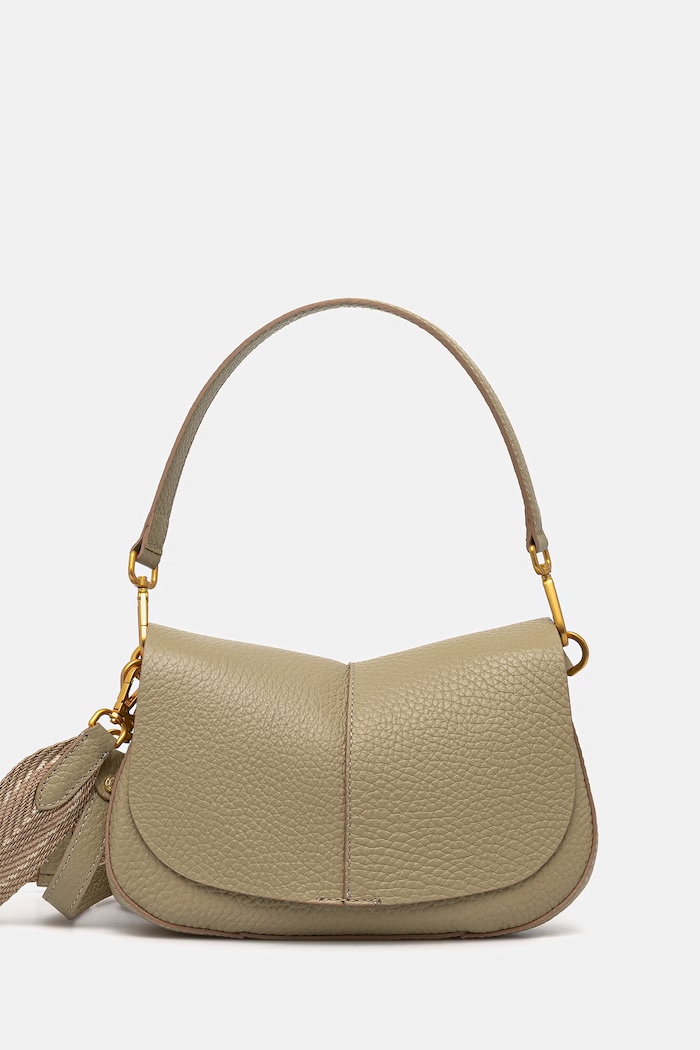 Gianni Chiarini crossbody torbica ženska usnjena HELENA ROUND zelena BS.11088.TKL