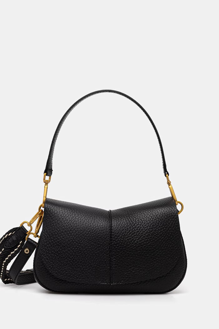 Gianni Chiarini crossbody torbica ženska usnjena HELENA ROUND črna BS.11088.TKL