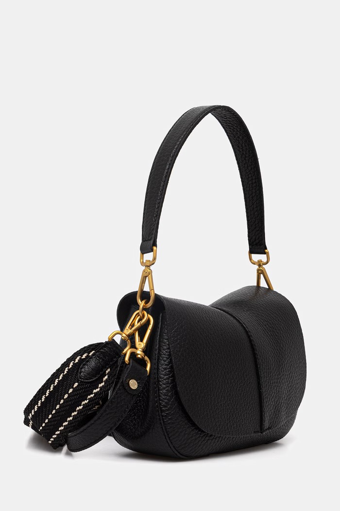 Gianni Chiarini crossbody torbica ženska usnjena HELENA ROUND BS.11088.TKL črna SS26