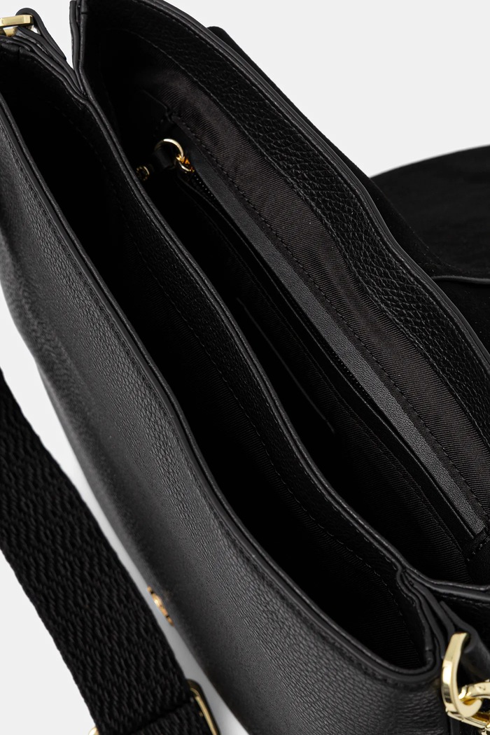 Kožená kabelka Gianni Chiarini HELENA ROUND BS.6037/COMM.GRN čierna