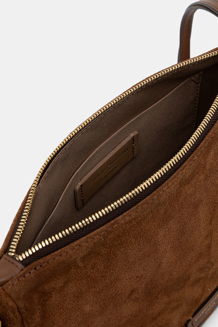 Gianni Chiarini torebka crossbody damska zamszowa NORA POUCH BS.10225.CM.PL brązowy