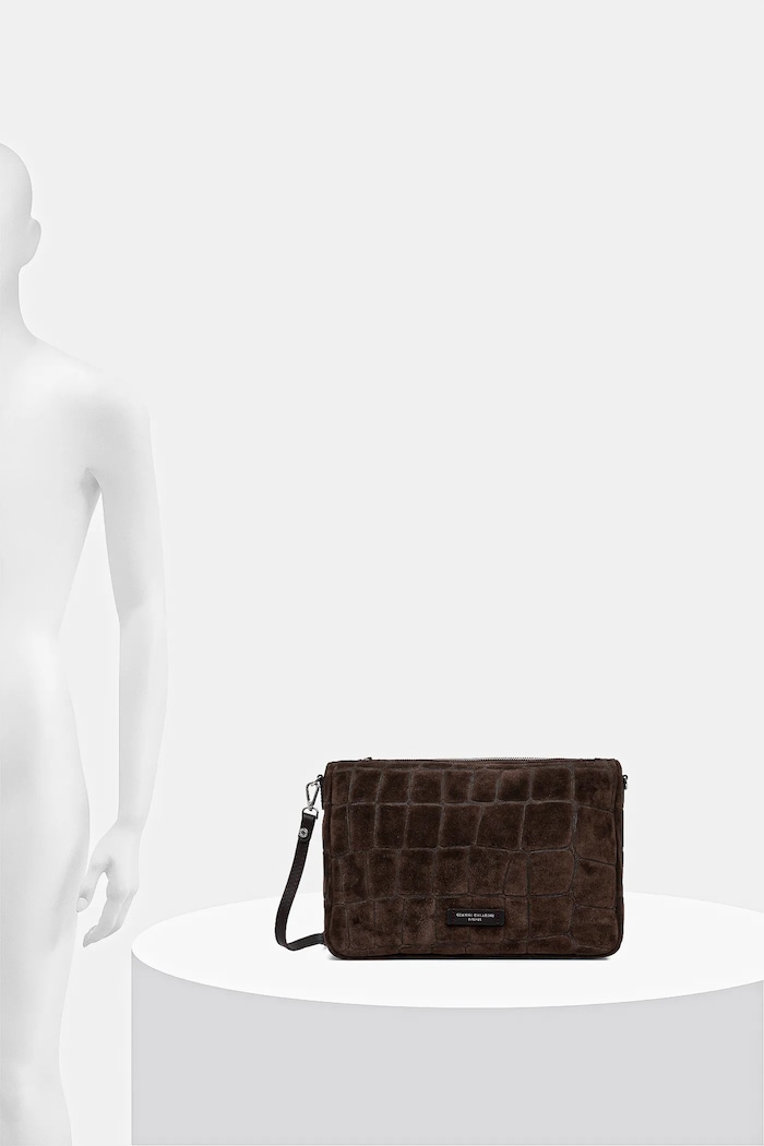 Gianni Chiarini Geantă crossbody pentru femei din piele întoarsă NORA POUCH BS.10225.CM.PL
