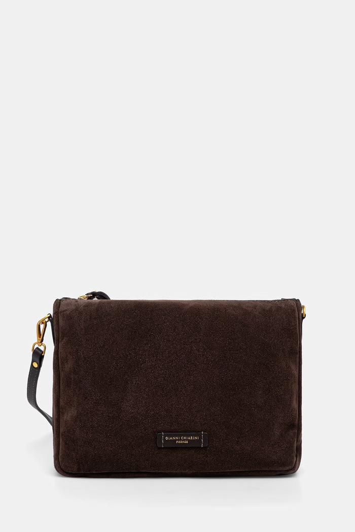 Gianni Chiarini crossbody kabelka dámská semišová NORA POUCH hnědá BS.10225.CM.PL