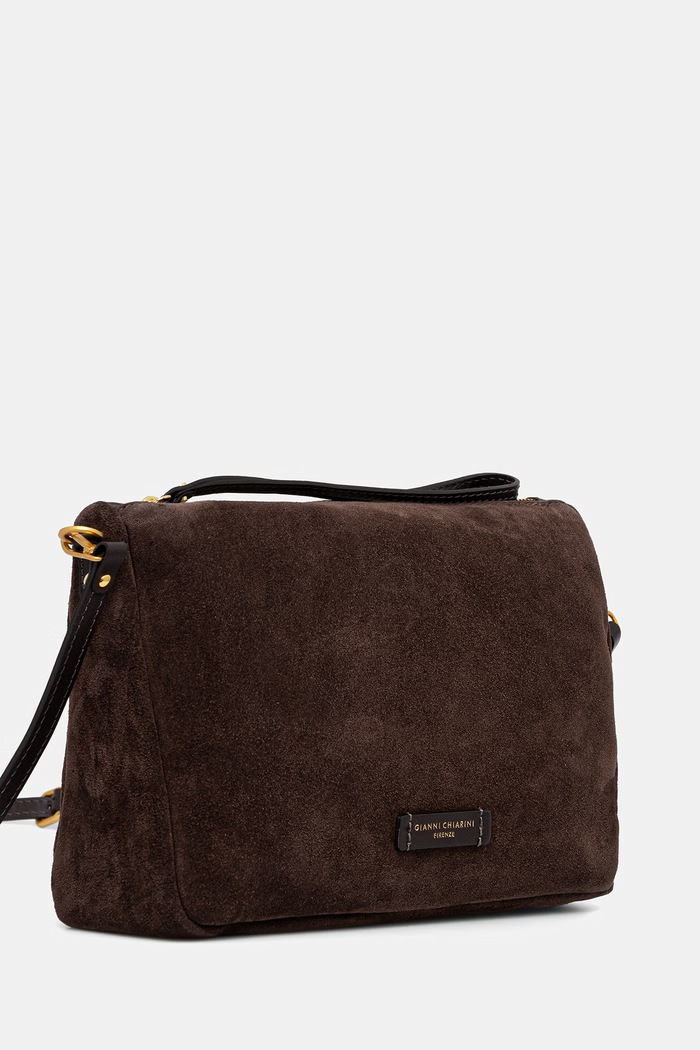 Gianni Chiarini crossbody kabelka dámská semišová NORA POUCH BS.10225.CM.PL hnědá AW25