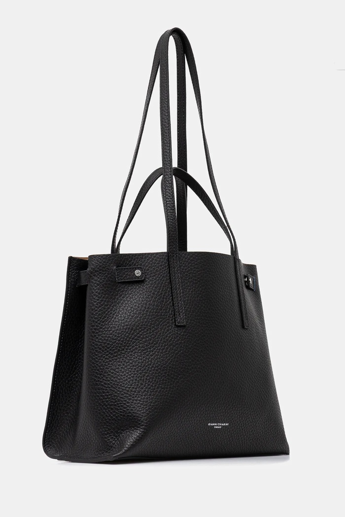 Gianni Chiarini Torebka skórzana ALTEA BS.10967.RNGDBL czarny SS25