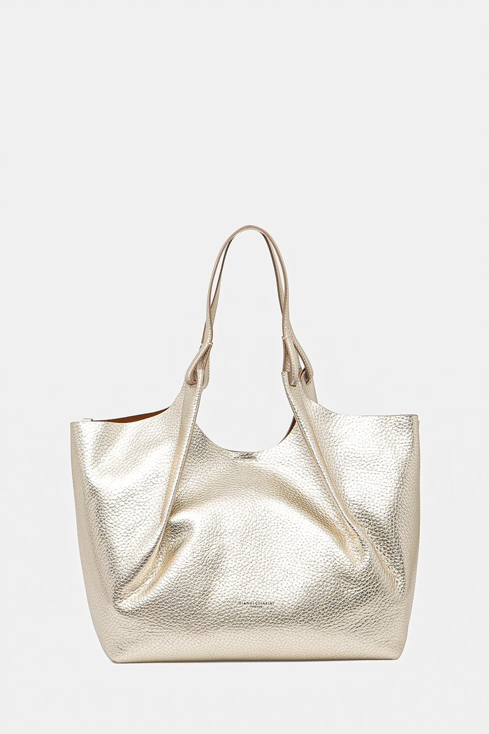 Gianni Chiarini Torebka skórzana DUA BS.9720.RNGDBL złoty AW25