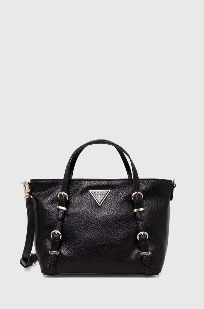 Τσάντα Guess LEVIA απομίμηση λείου δέρματος μαύρο HWBS85.01760