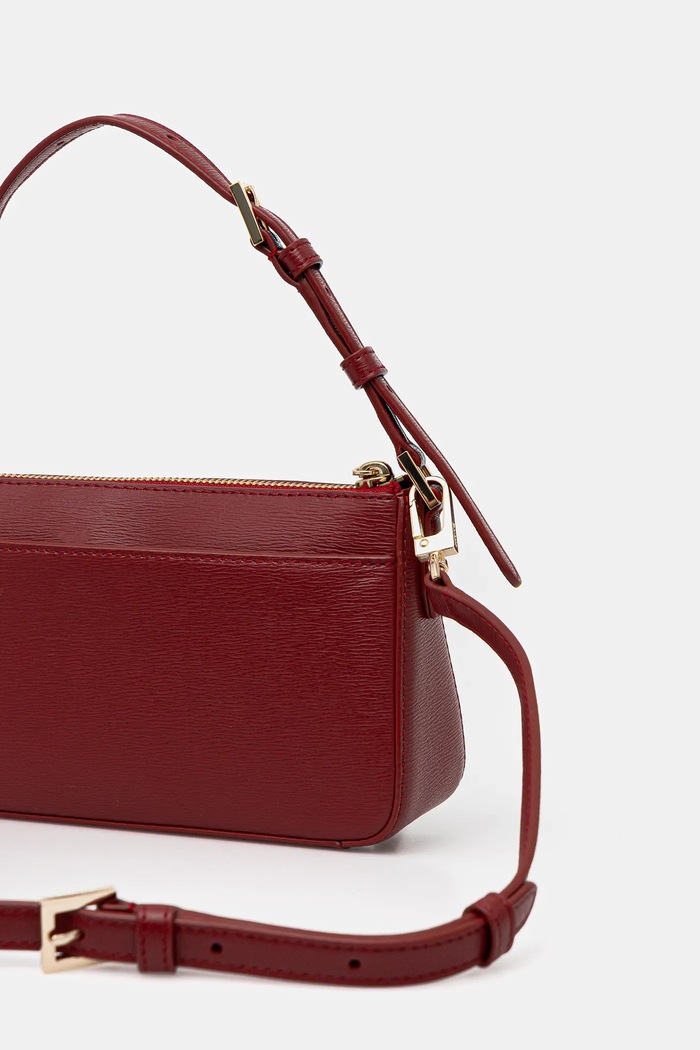 Kožená kabelka Dkny červená R42HKE18
