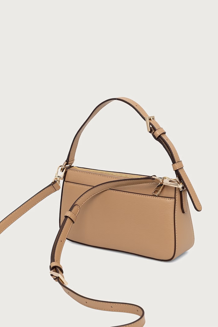 Akcesoria DKNY torebka crossbody damska skórzana R42HKE18 beżowy
