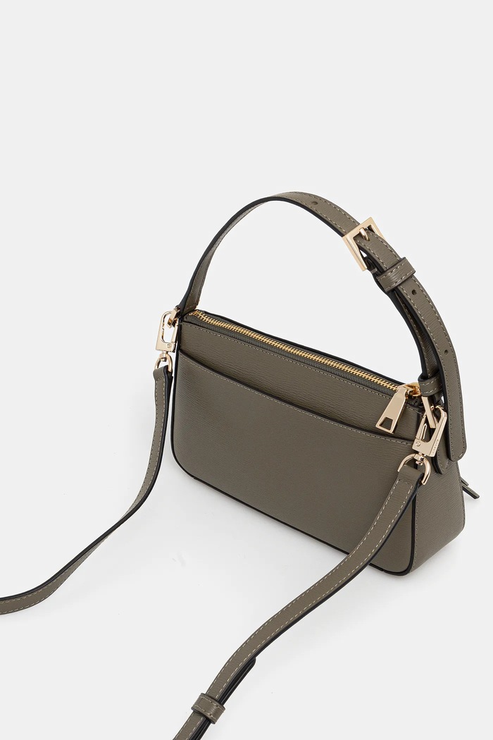 Akcesoria DKNY Torebka crossbody damska skórzana R42HKE18 zielony