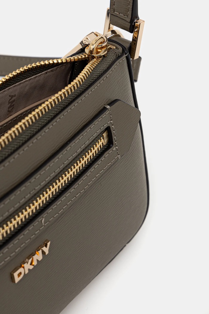 Torebka crossbody damska skórzana DKNY R42HKE18 zielony