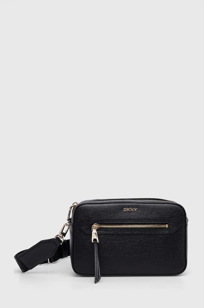 Dkny poseta de piele uni negru R42E3E22