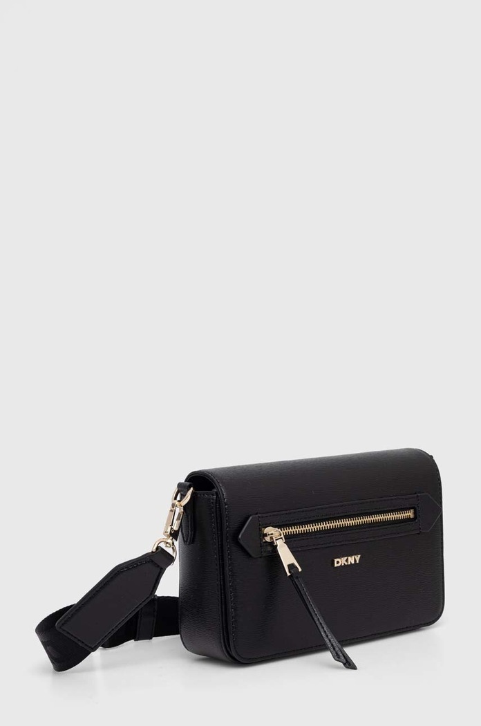 Usnjena torbica Dkny R42E3E21 črna AW25
