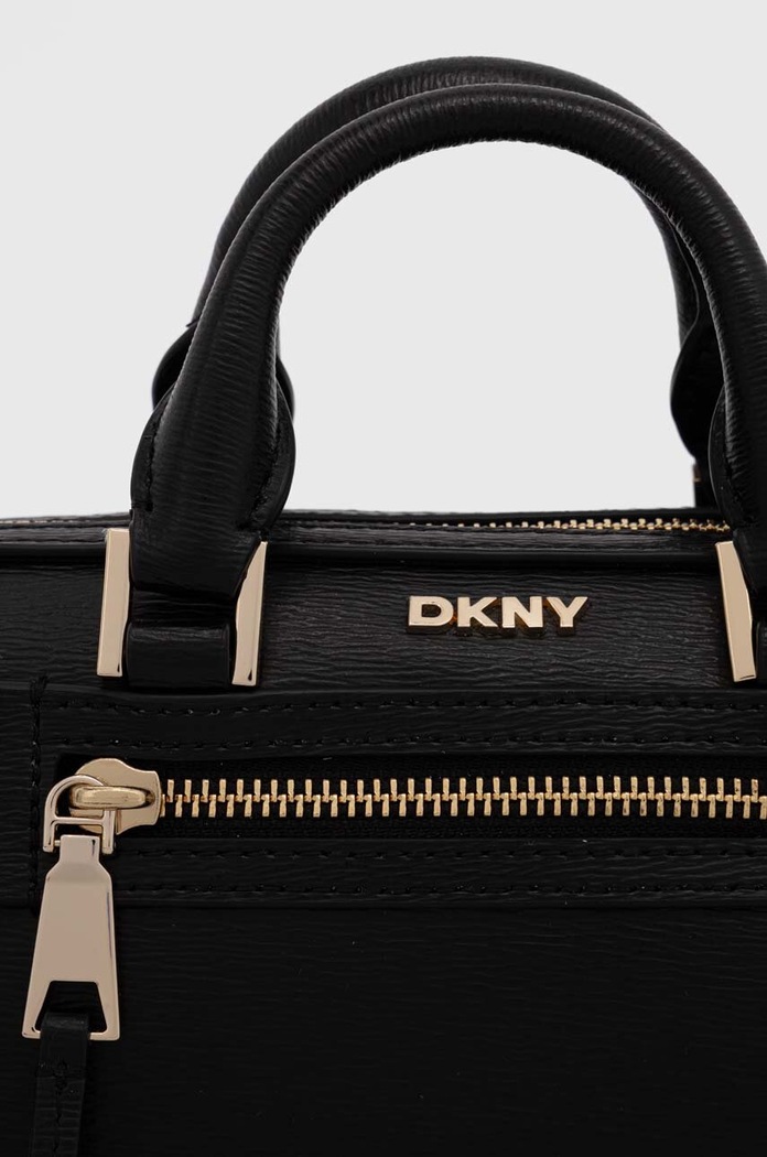 Kožená kabelka Dkny černá R42DKE19