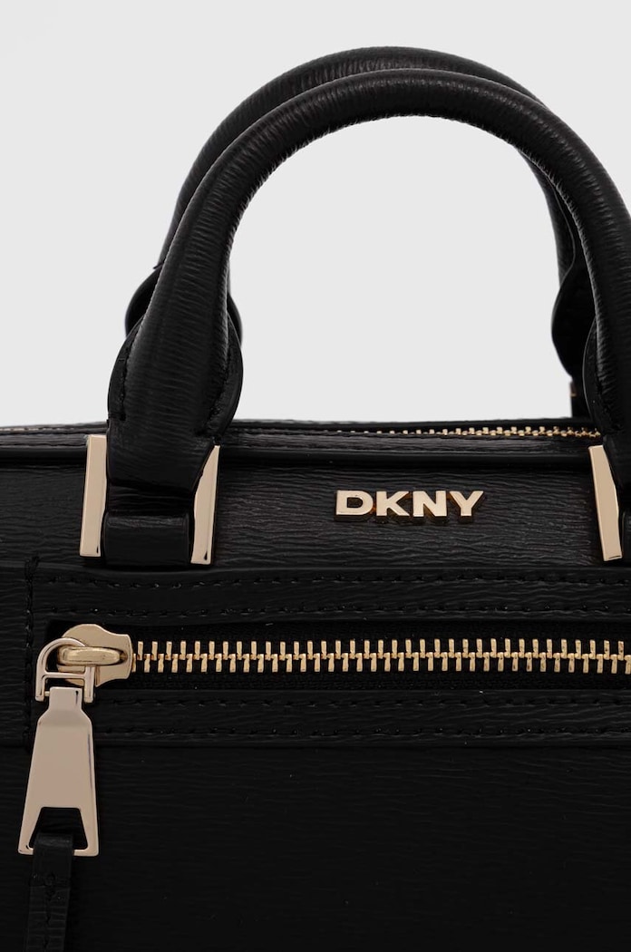 Kožená kabelka Dkny černá R42DKE19