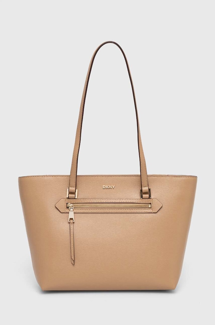 Dkny poseta de piele uni bej R42A3E20