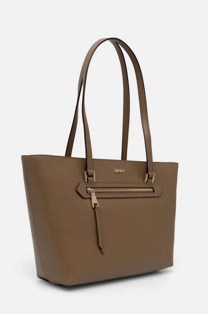Dkny torebka skórzana R42A3E20 brązowy SS25