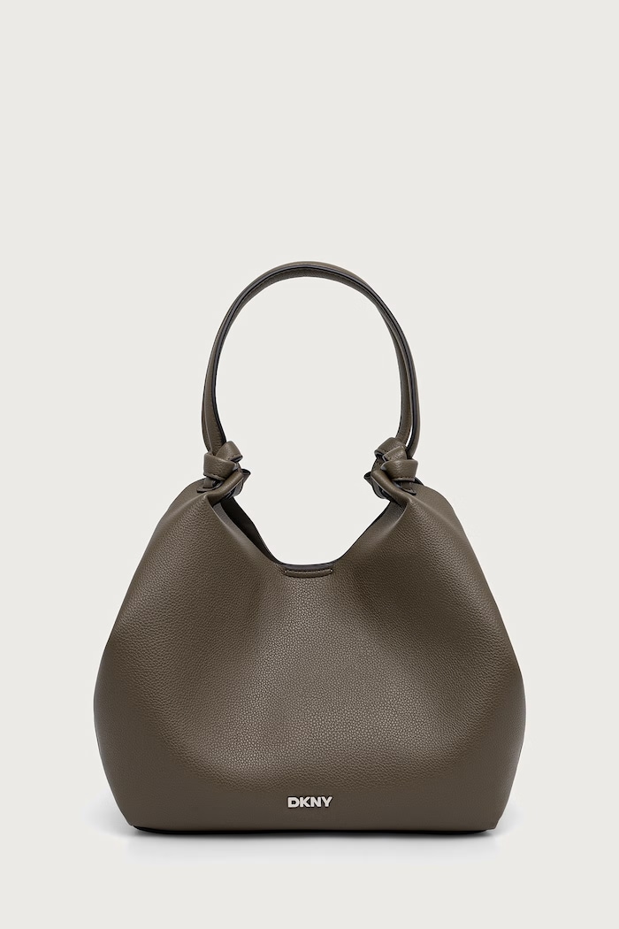 DKNY torebka shopper damska z imitacji skóry PAULA R42BAE49 zielony SS26